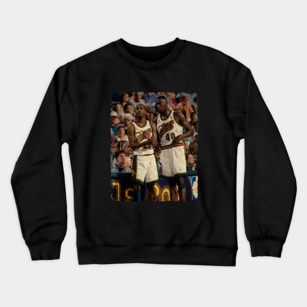 Gary Payton and Shawn Kemp Crewneck Sweatshirt by MJ23STORE